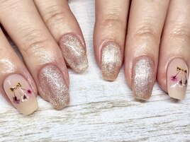 【パラジェル】フラワーネイル