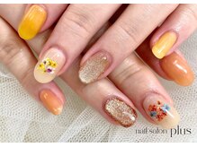 プラス(plus)/ドライフラワーネイル