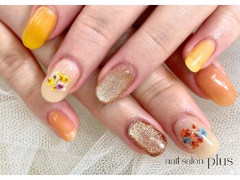 ドライフラワーネイル