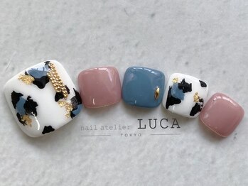 ネイルアトリエルカ(nail atelier LUCA)/M-412　大人レオパードネイル