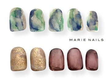 マリーネイルズ 青山店(MARIE NAILS)の写真/★初回オフ無料！定額デザイン¥6600～。ご予算に応じて流行を取り入れた600以上のアートご用意/１week保証