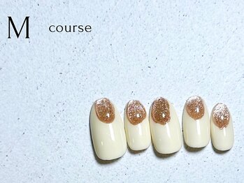 定額ネイルMコース　ハンド