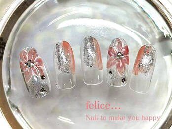 ネイルサロン フェリーチェ(felice)/【定額ネイル】¥7980