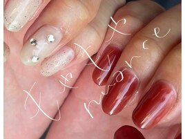 秋のちぐはぐnail