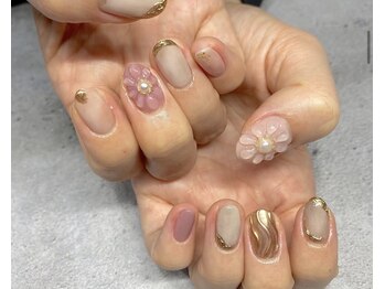 春のお花ぷっくりニュアンス