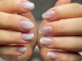 紫陽花/マグネットネイル/梅雨
