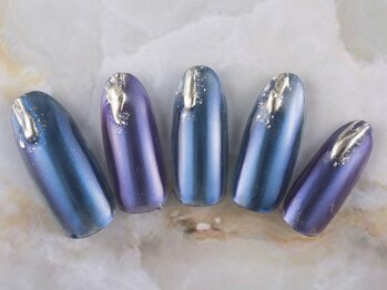 ネイルプラザ 河原町OPA店(NAIL PLAZA)/ニュアンスミラーネイル