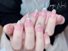 ウサギネイル 新大久保店(usagi nail)/マグネットフレンチ秋可愛い