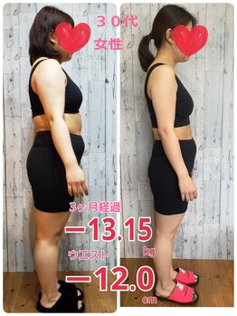 サロンドキー 姫路店(salon de:keY)/3か月で-13.15(◎_◎)