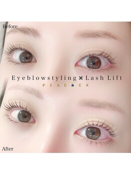 ピーコック(peacock)/華やかに上下まつ毛パーマ