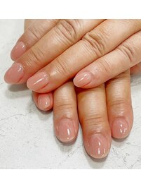 ワンカラー/うる艶ネイル/透明感