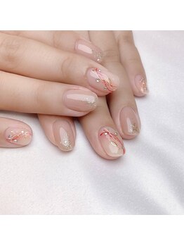 ピオニーネイル(peony nail)/水引アート