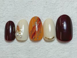 べっ甲ネイル　ニュアンスネイル