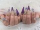 ネイルサロン キュラソー(Curacao)の写真/キラキラ盛ネイルもお任せ♪【ジェルチップ長さ出し★フリーアートシンプル ¥13800～/ゴージャス ¥17500】