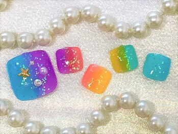 ネイルズガッシュ 蒲田東口店(NAILsGUSH)/*レインボーグラデーション*