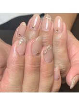 エース(S)/ヒョウ柄ネイル