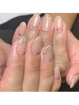 エース(S)/ヒョウ柄ネイル