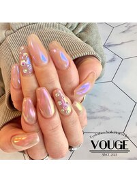 オーロラビジューネイル