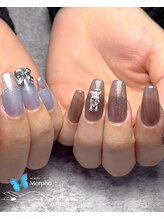 モルフォ 千駄ヶ谷(Morpho)/長さ出しネイル×くまネイル