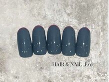 イヴ 新浦安店(Eve)/くすみブルー細フレンチピンク