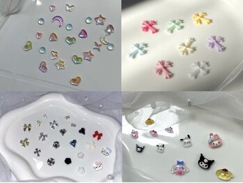 エクリュ(ecru.)の写真/豊富なパーツでさらに可愛いネイルへ◎ワンポイント~個性派まで幅広い系統の韓国ネイルが楽しめる☆[池袋]