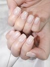 ホワイトミラーネイル☆
