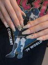 Chrom nail  design.