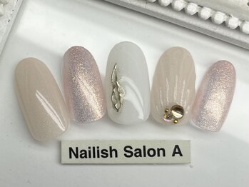 ネイリッシュサロン エー(Nailish Salon A)/シンプルマーメイドネイル