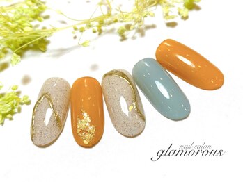 ネイルグラマラス 西新井店/《パラジェル》春カラー 上品