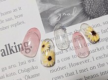 ワイネイル(Y.nail)/ひまわりデザイン
