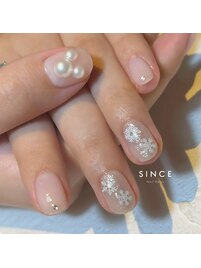 【パラジェル】冬ネイル