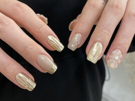 ぷっくりフラワーネイル