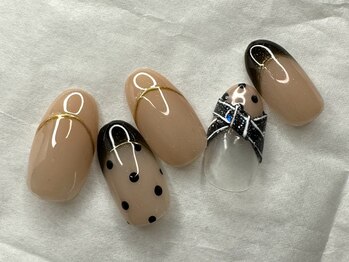 ビューティーサロン ハル(beauty salon haru)/【大人ドットと立体リボン】