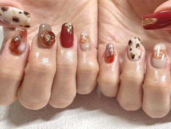 アイラシュアンドネイルサロン リラ(LILAS)/秋ネイル