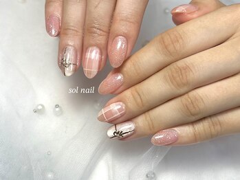 ソルネイル(sol nail)/◆春のチェックデザイン