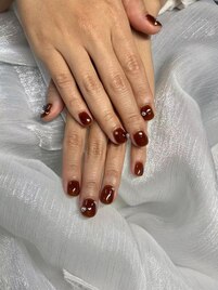 ワンホン系ワンカラーネイル