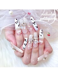 さくらんぼロングネイル♪