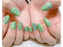 アイラッシュサロン エーアンドエー(eyelash salon A&A)/グリーンユニコーンネイル