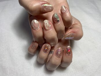 ユージューネイルルーム(UJU nail room)/うるうるハートネイル