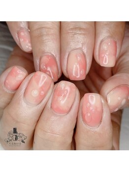 りるねいる/人気の桃ネイル☆