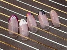 ターラ(Tara)/ハロウィン グラデ×柄フレンチ