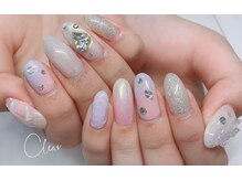 クリア(Clear)/SEVENTEENライブ仕様ネイル