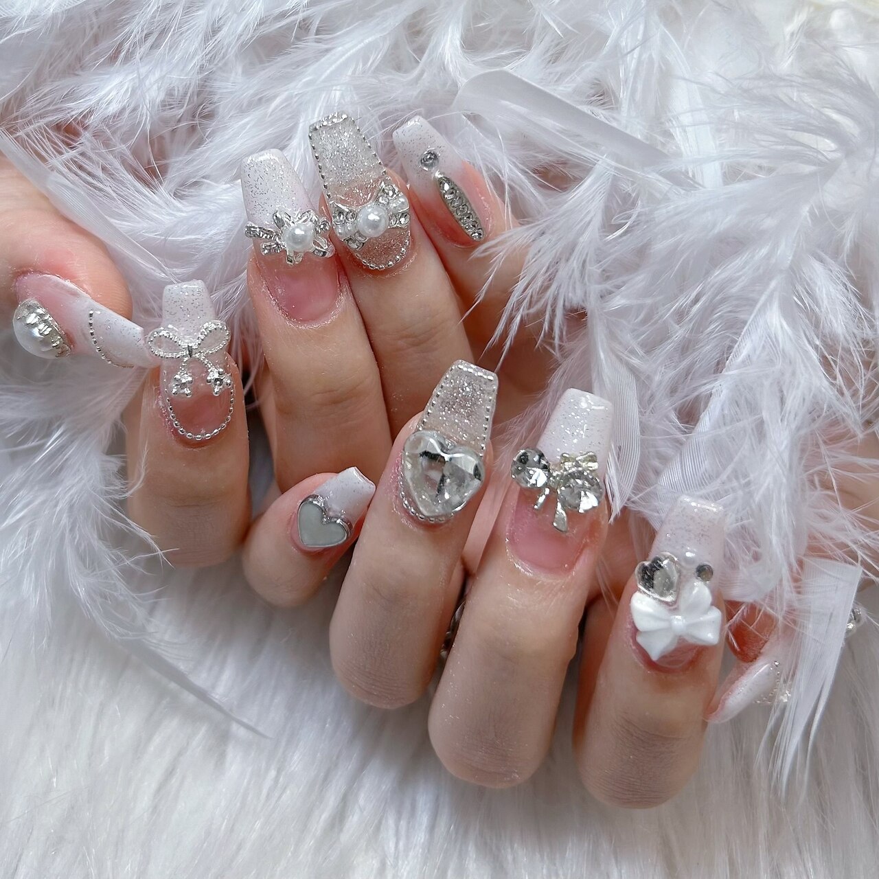 ネイルチップ オーダー マリーンセル マグネット 埋めつくし 大人