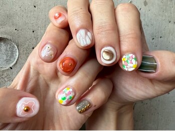 ヒアメリー(Here MERRY)の写真/シンプルだからこそセンスが光る★トレンド感のあるデザインをご提案！とっておきの指先を演出します♪