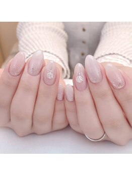 ピオニーネイル(peony nail)/ホワイトクリスマス