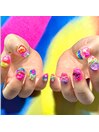 レインボーPOPネイル