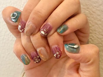 ニキ ヘアー ネイル(niki hair nail)/くすみニュアンス