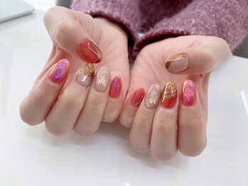 モルフォネイル(Morpho nail)/#新宿西口#ニュアンスネイル