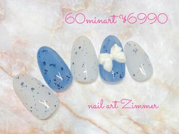 ネイルアート ジマー/60minart コース¥6990