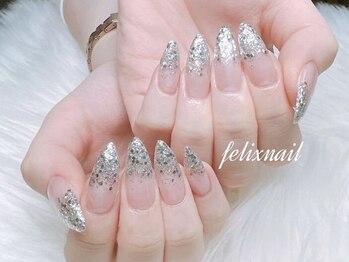 フェリックスネイル(Felix nail)/ラメグラデーション